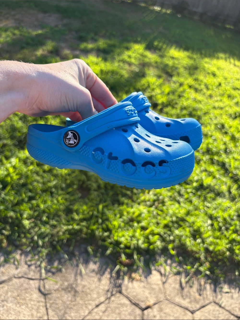 Kids Size 10 Blue Crocs
